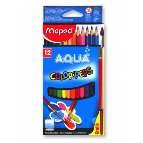 Maped Aqua Water Color Pencils 12